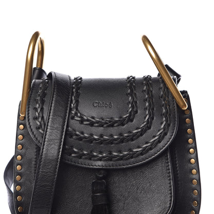 Chloe Calfskin Braided Mini Hudson Shoulder Bag Black 7 of 9
