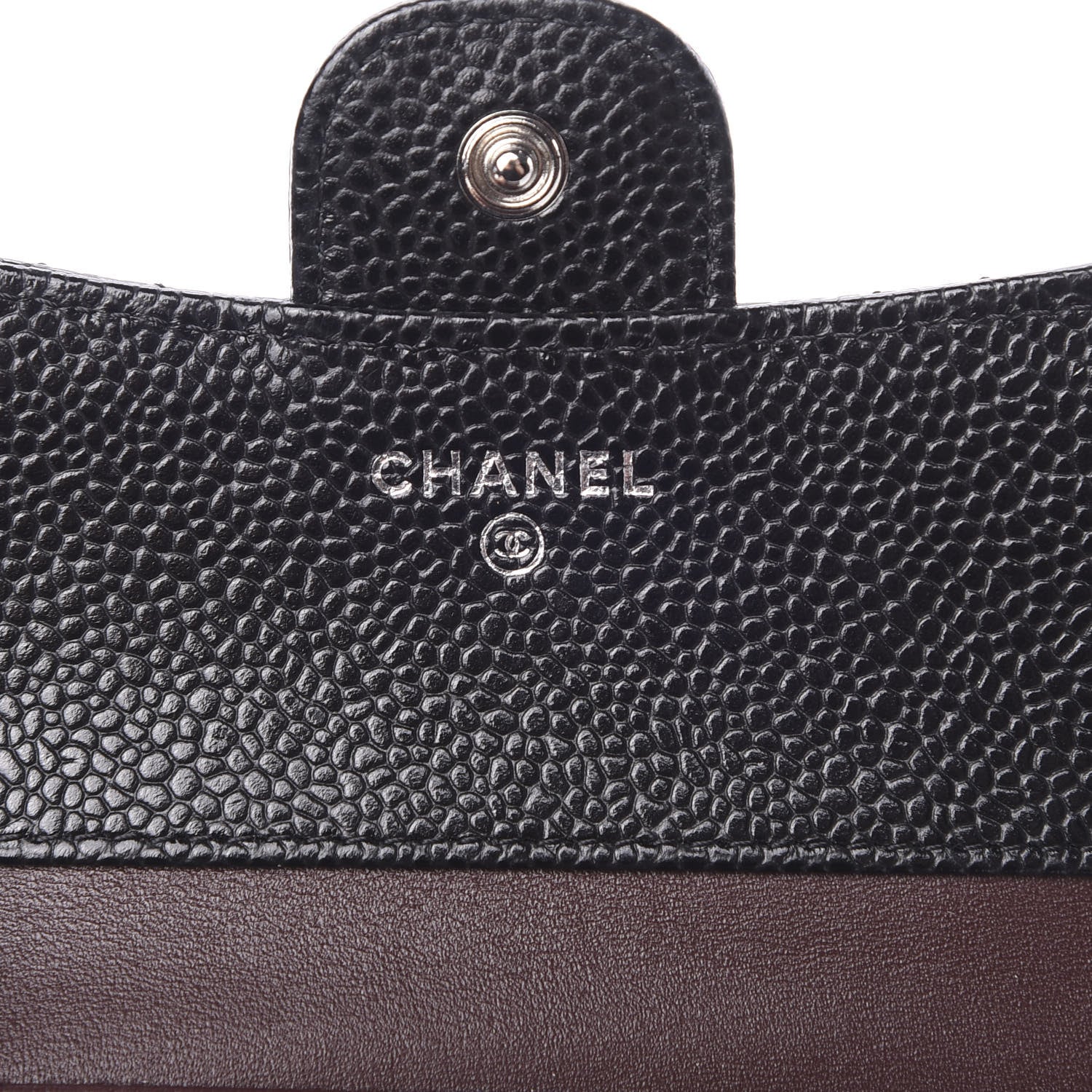 Chanel Caviar Quilted Compact Flap Wallet Black 5 of 8