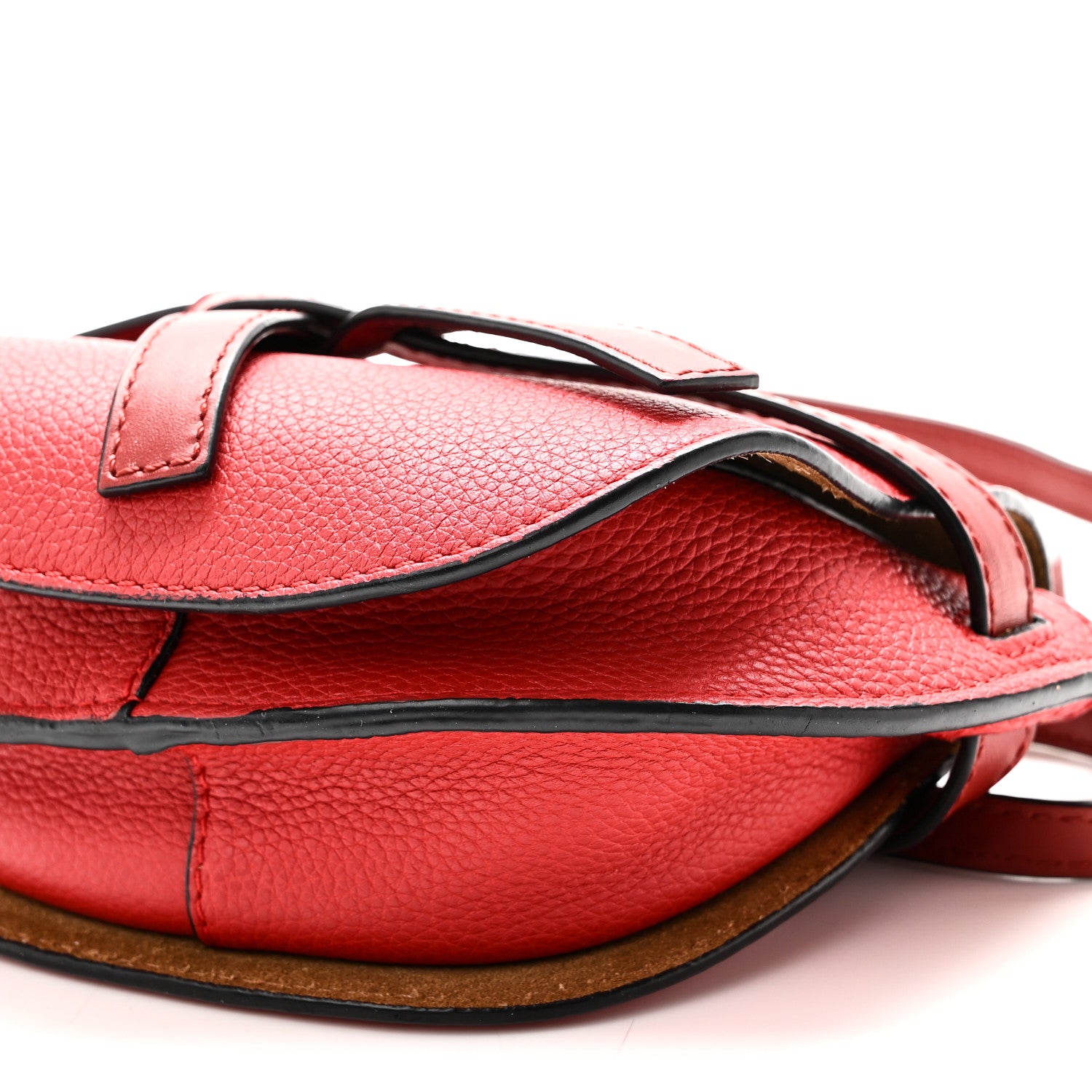 Loewe Grained Calfskin Mini Gate Crossbody Bag Scarlet Burnt Red 9 of 9
