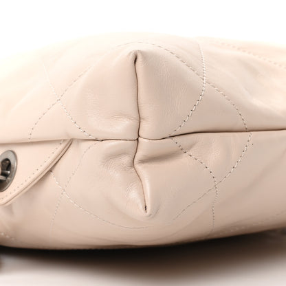Chanel Shiny Calfskin Quilted Chanel 22 Backpack Beige 9 of 10