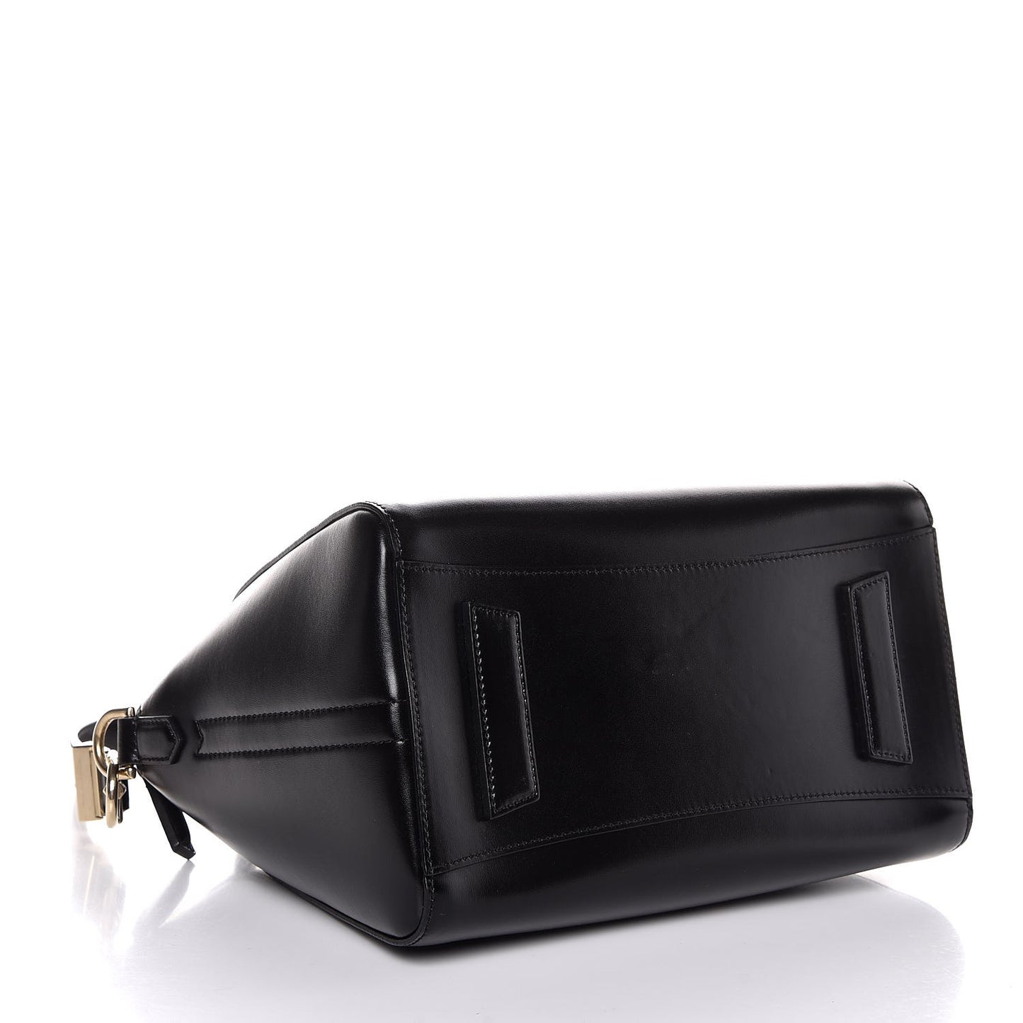 Shiny Lord Calfskin Small Antigona Black