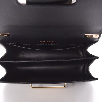 Prada City Calf Studded Sidonie Shoulder Bag Black 5 of 10