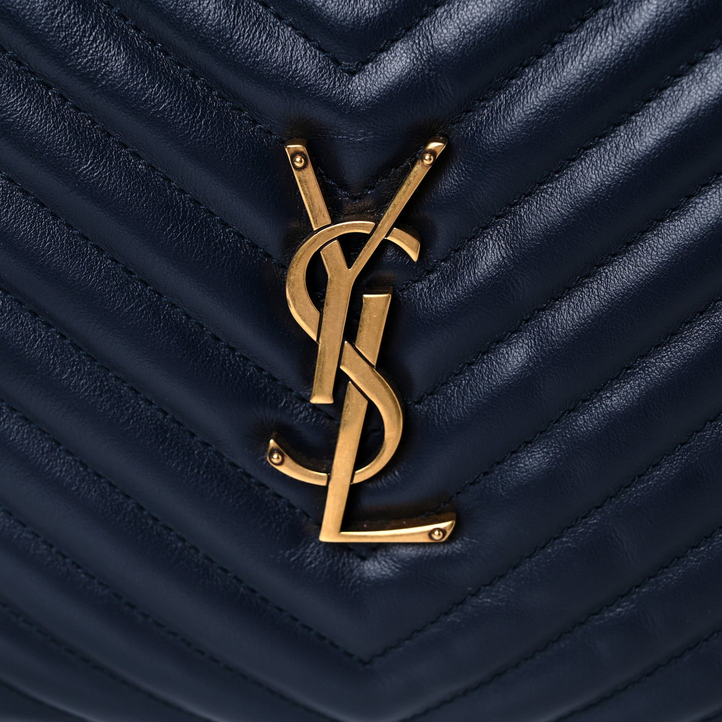 Calfskin Matelasse Monogram Lou Camera Bag Navy