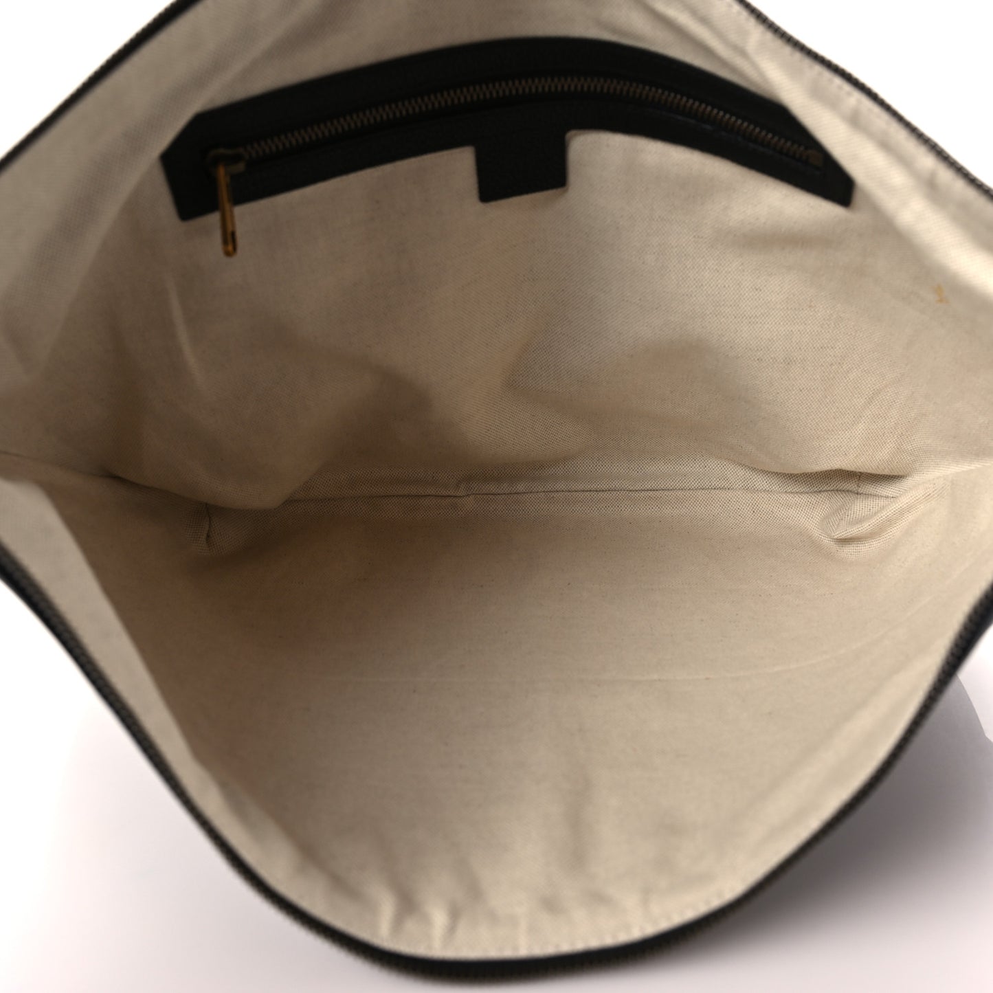 Grained Calfskin Logo Half Moon Hobo Black