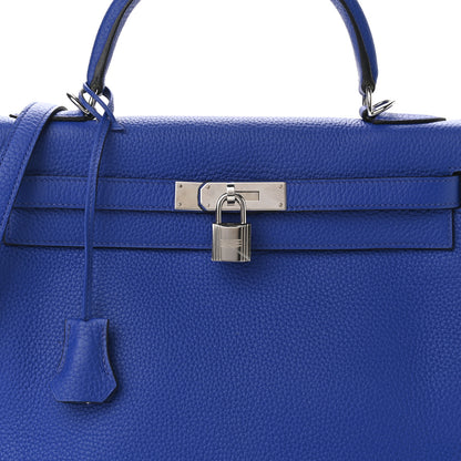 Hermes Togo Kelly Retourne 32 Bleu Electrique 8 of 11