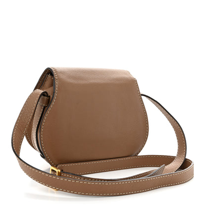 Chloe Grained Calfskin Small Marcie Saddle Bag Nut 3 of 12
