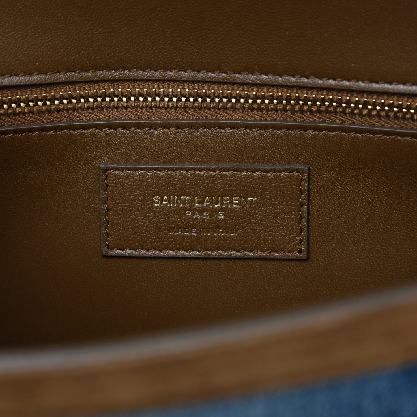 Denim Carre Satchel Dusty Blue Dark Land