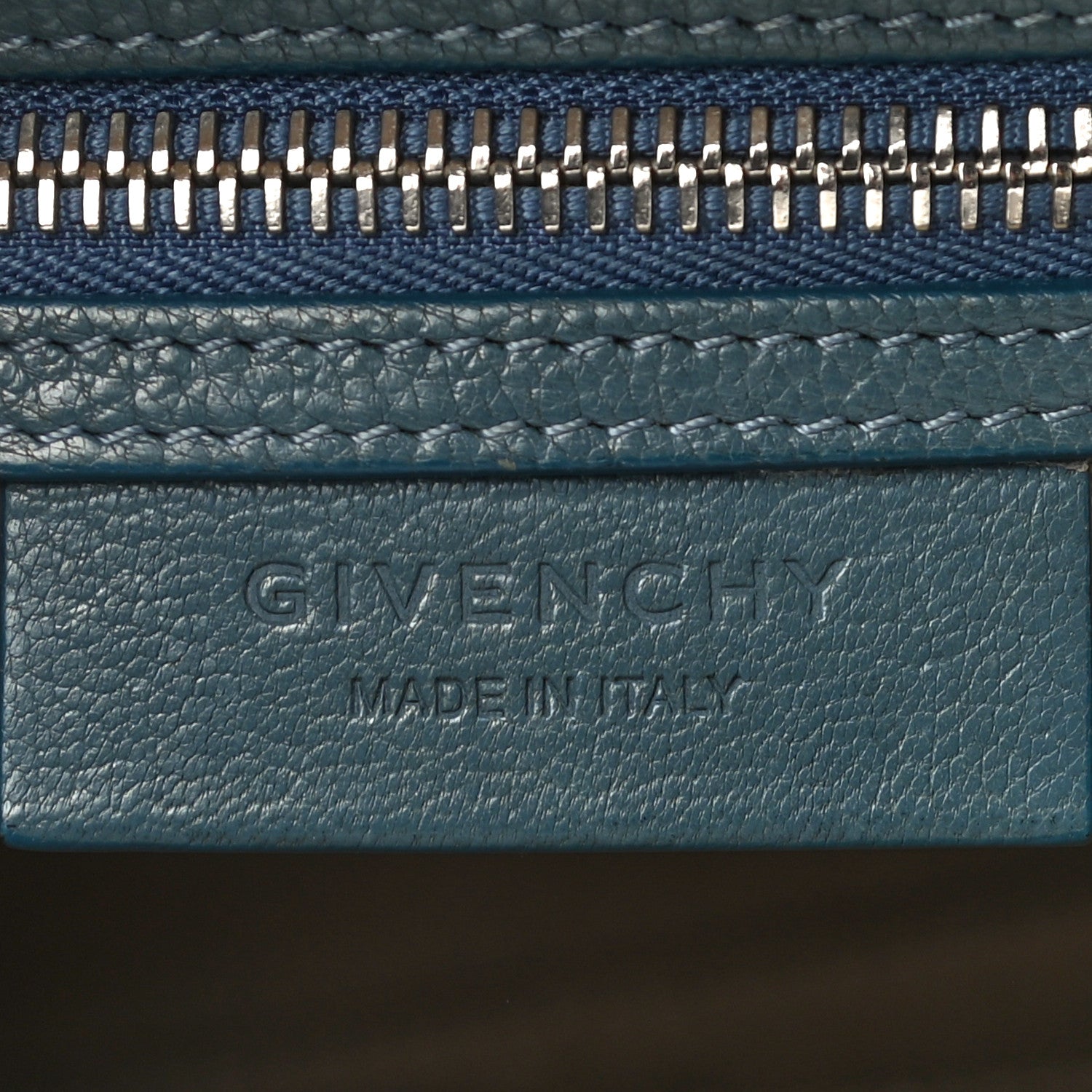 Givenchy Sugar Goatskin Mini Antigona Oil Blue 6 of 13