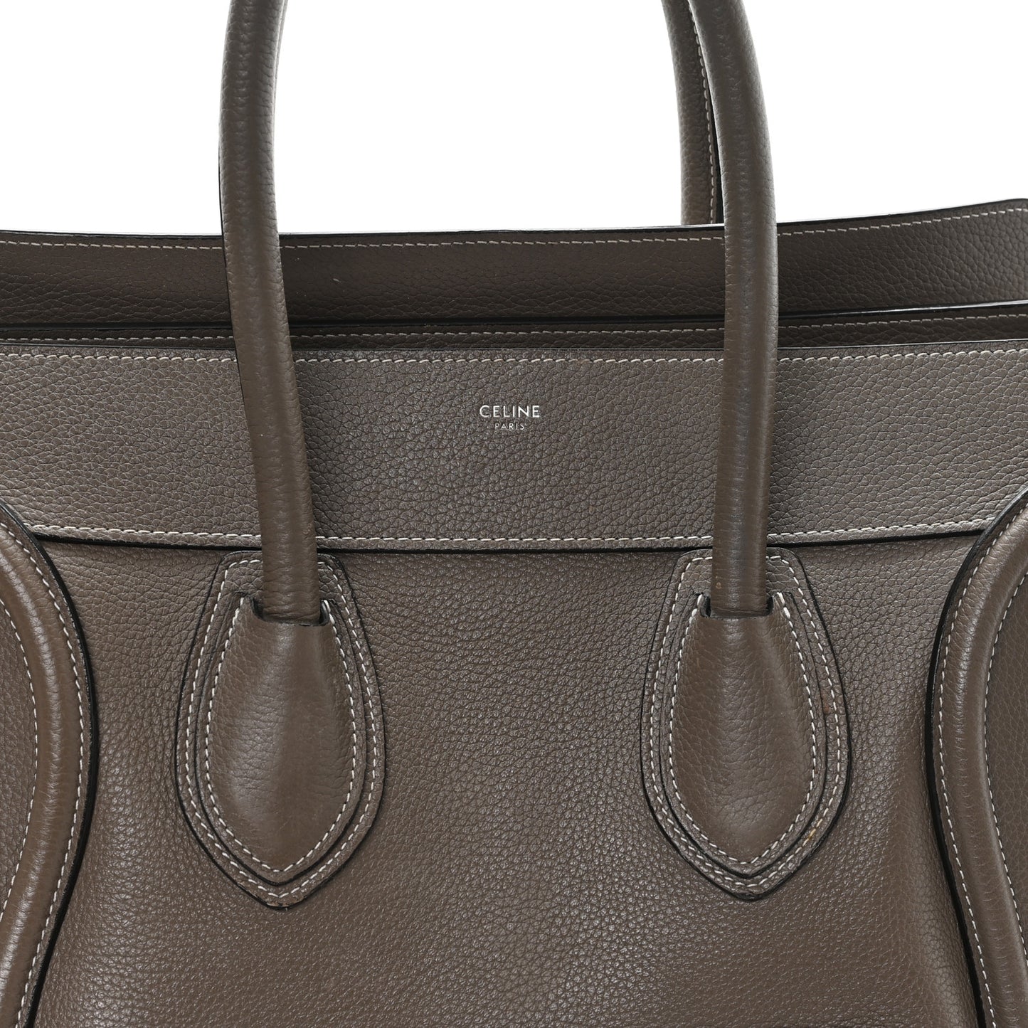 Drummed Calfskin Mini Luggage Souris