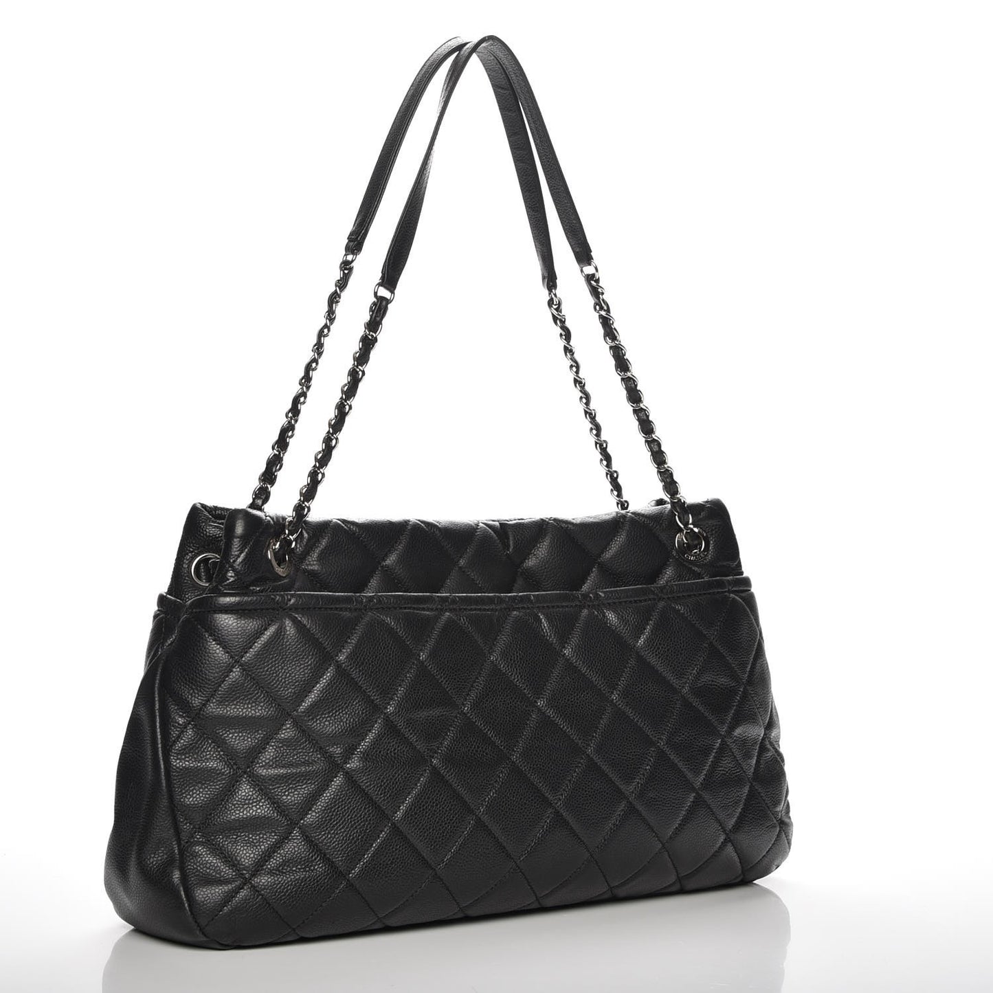 Caviar Quilted Timeless CC Soft Tote Black