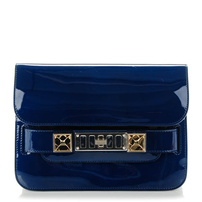 Proenza Schouler Patent Mini PS11 Classic Shoulder Bag Cadet Blue 1 of 10