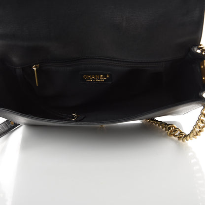 Chanel Braided Sheepskin Large Boy Reverso Flap Black 5 of 13