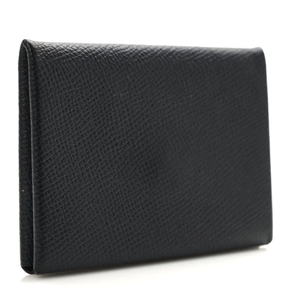 Hermes Epsom Calvi Card Case Black 3 of 9