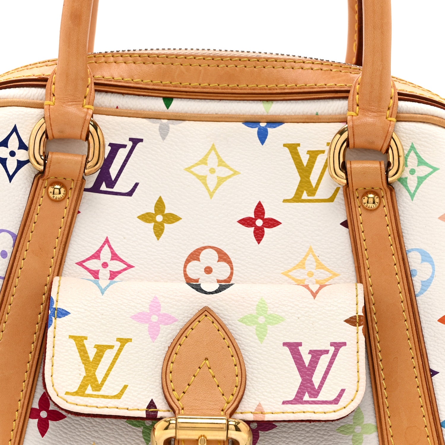 Louis Vuitton Monogram Multicolor Priscilla White 8 of 11