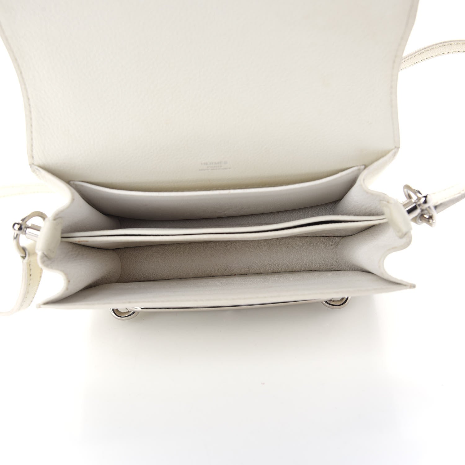 Hermes Evercolor Mini Sac Roulis White 5 of 10