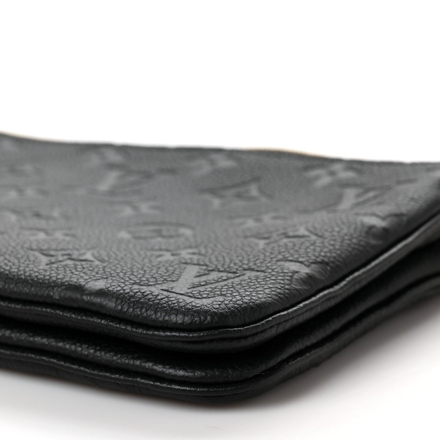 Empreinte Double Zip Pochette Black