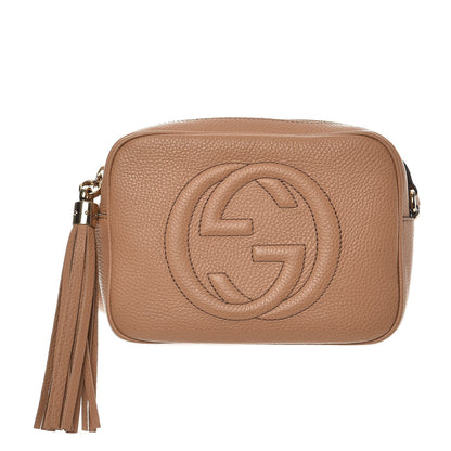 Gucci Pebbled Calfskin Small Soho Disco Bag Camelia 1 of 9