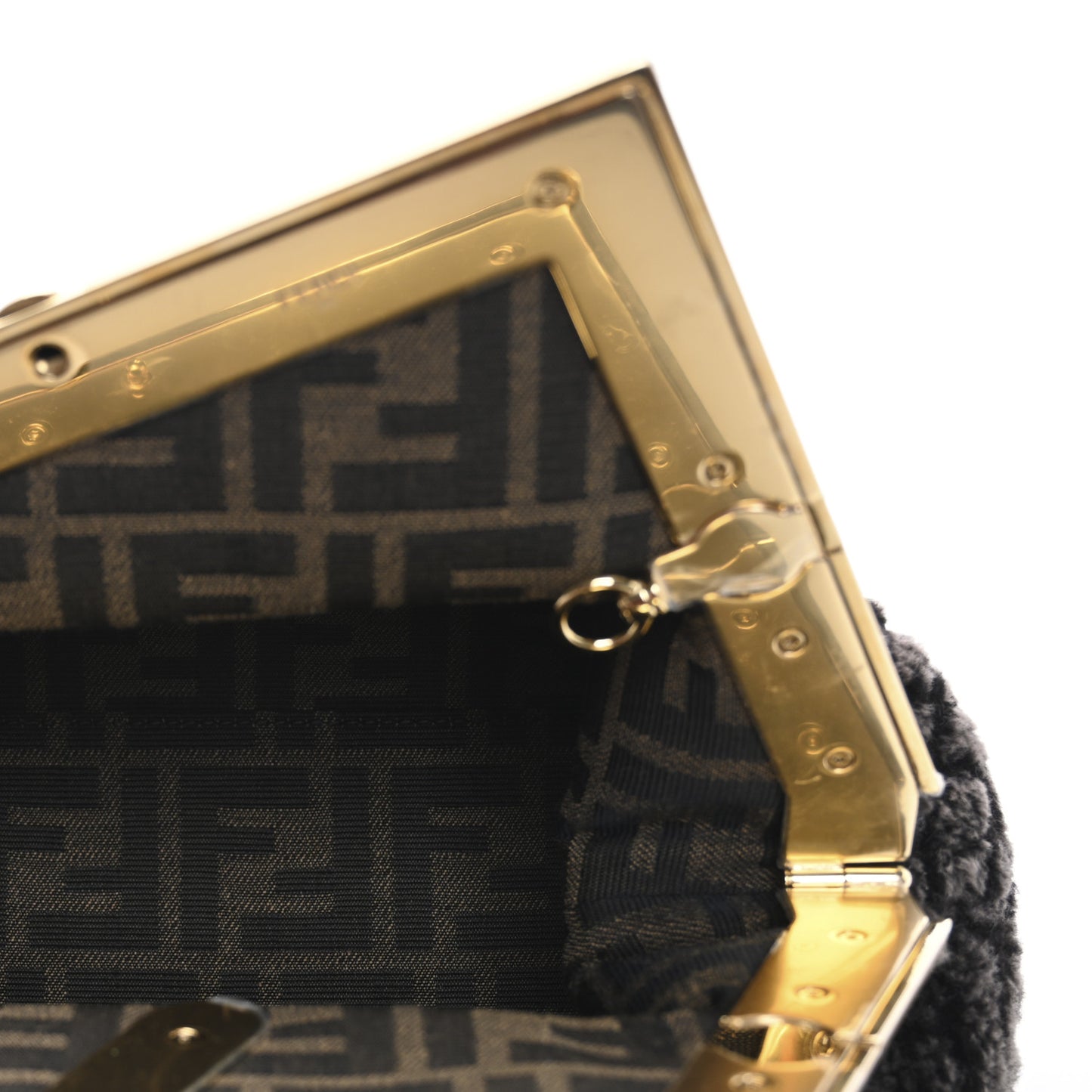 Shearling Shiny Nappa FF Midi Fendi First Real Ebano