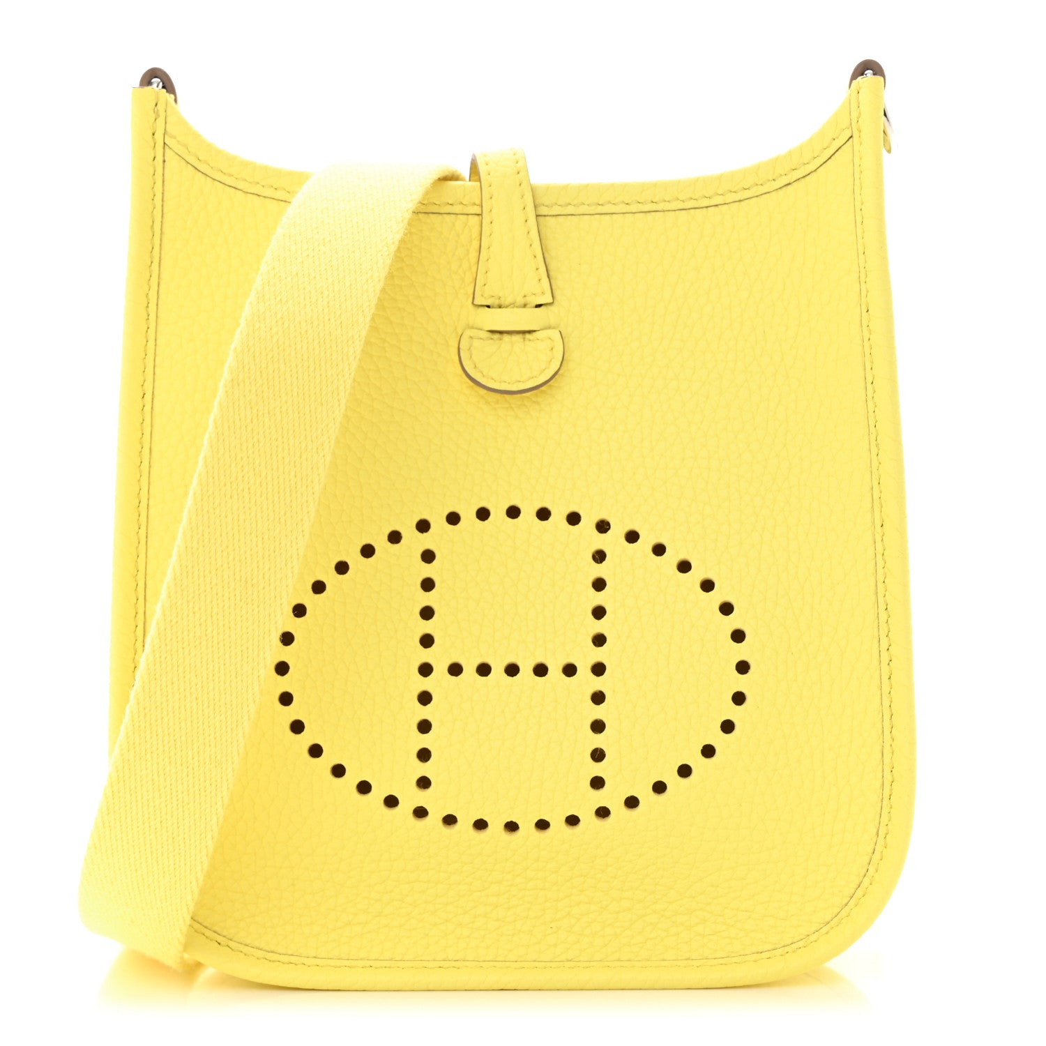 Hermes Taurillon Clemence Evelyne TPM Limoncello 1 of 11