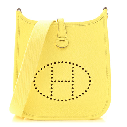 Hermes Taurillon Clemence Evelyne TPM Limoncello 1 of 11