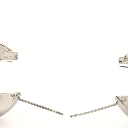 Fendi Metal FF Hoop Earrings Silver 3 of 4