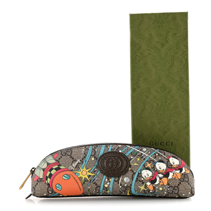 Gucci X DISNEY GG Supreme Monogram Donald Duck Pencil Case Beige Ebony 8 of 8