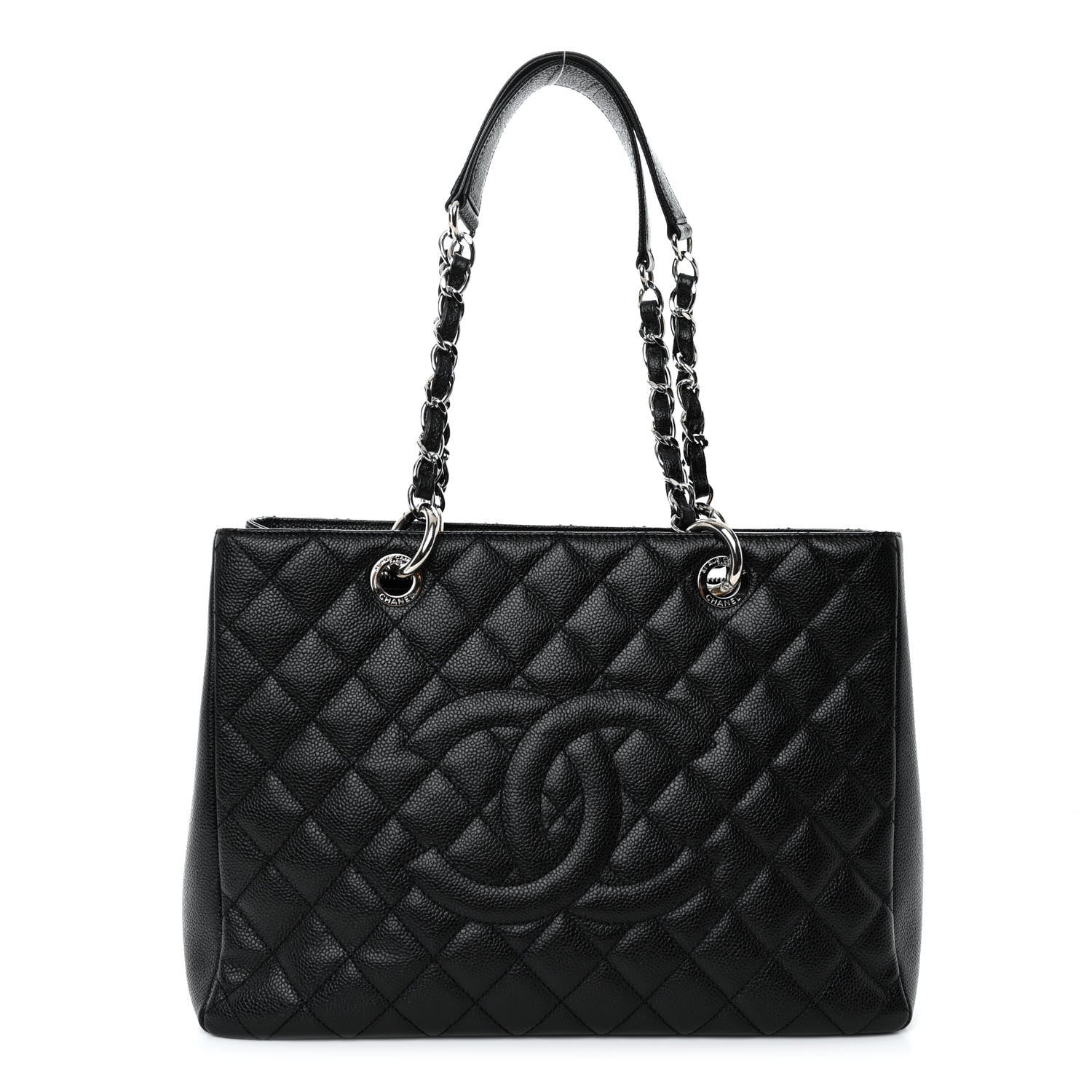 Chanel Caviar Quilted Grand Shopping Tote GST Black 1 of 9