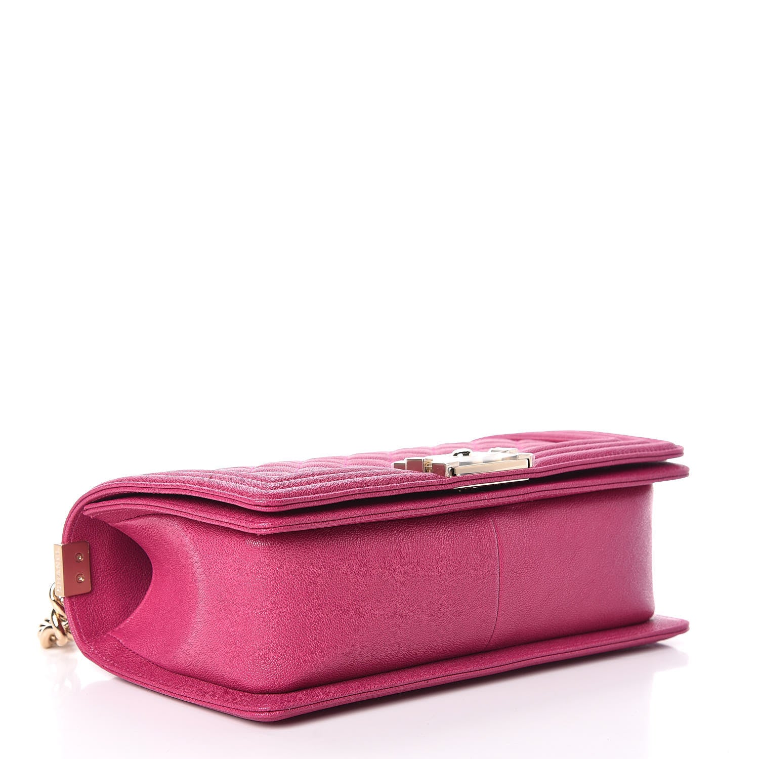 Chanel Caviar Quilted Medium Boy Flap Fuchsia 4 of 12