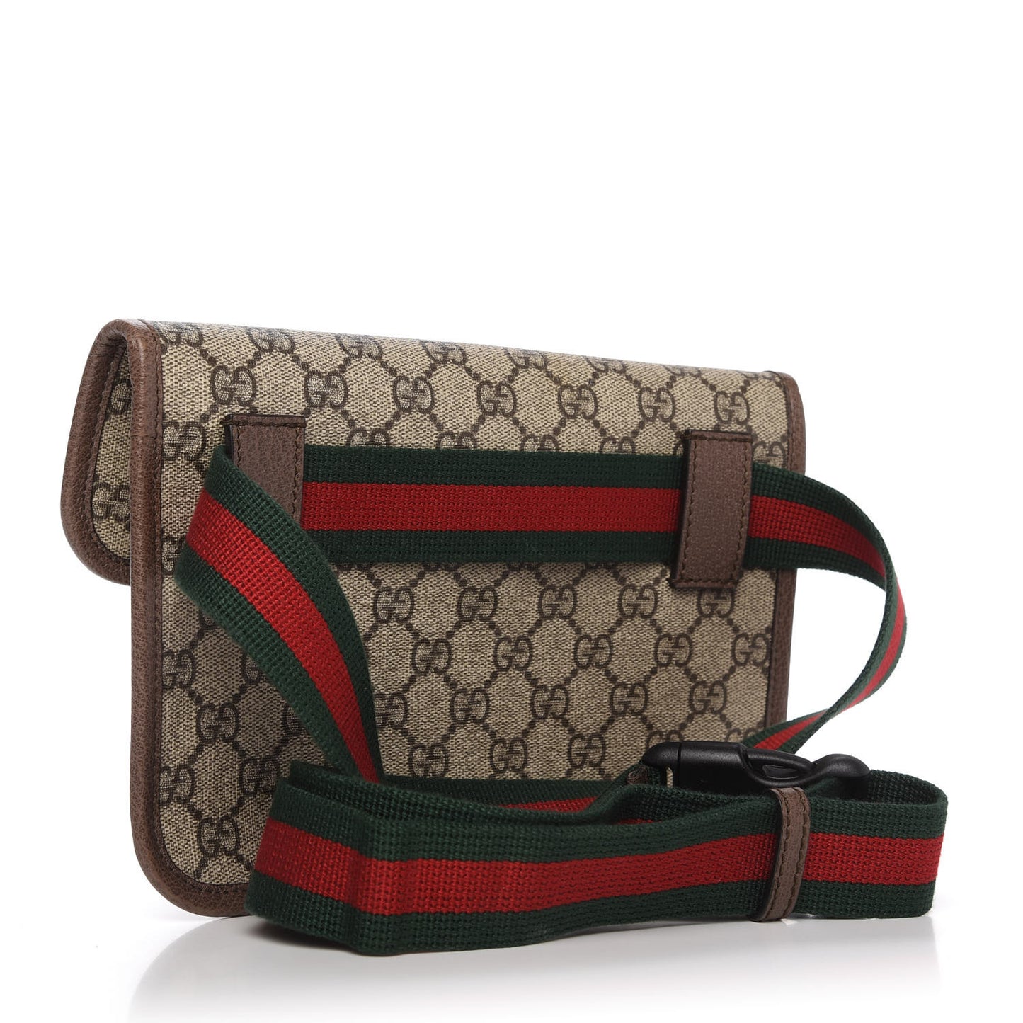GG Supreme Monogram Neo Vintage Web Belt Bag Brown