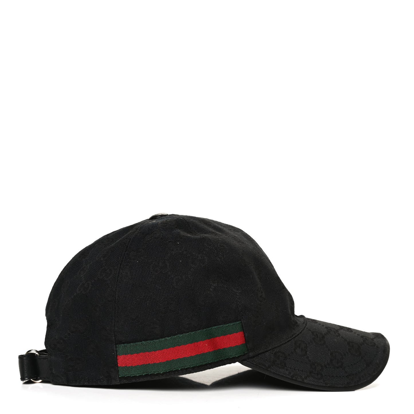Monogram Web Baseball Hat L Black