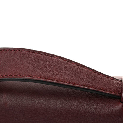 Hermes Evergrain Kelly Pochette Clutch Prune 8 of 9