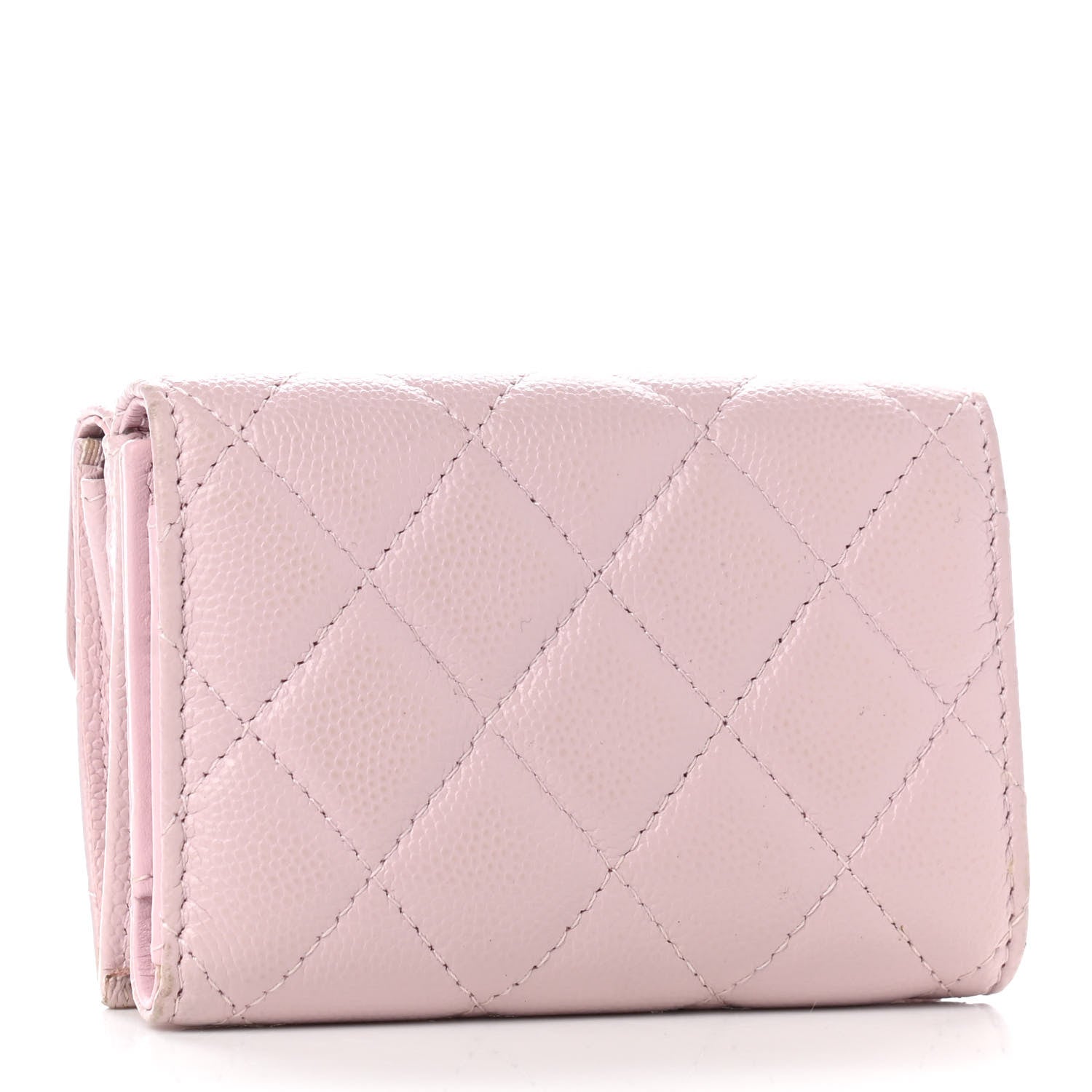 Chanel Lambskin Quilted Double Flap Wallet Light Pink 2 of 9
