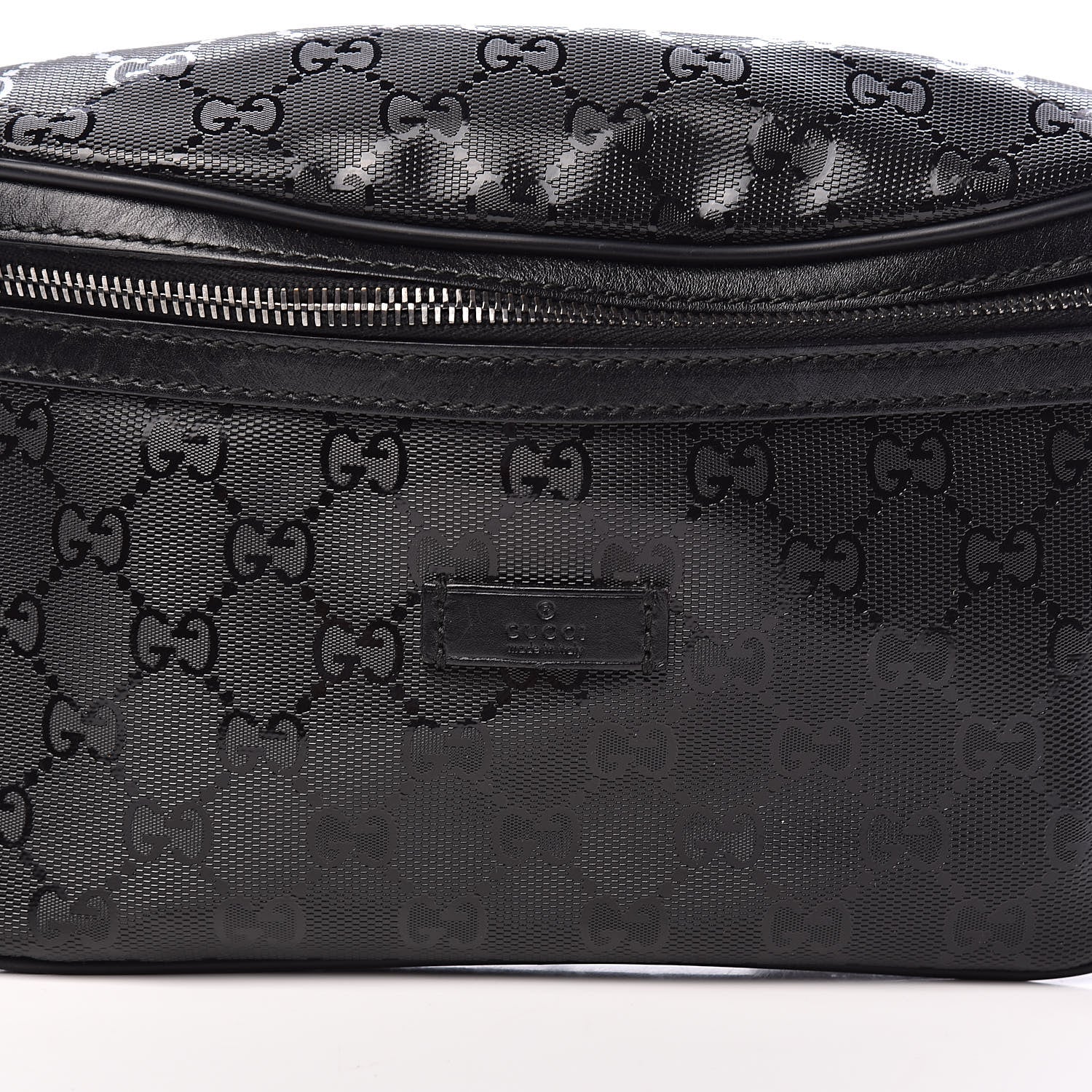 Gucci Imprime Monogram Belt Bag Black 10 of 10