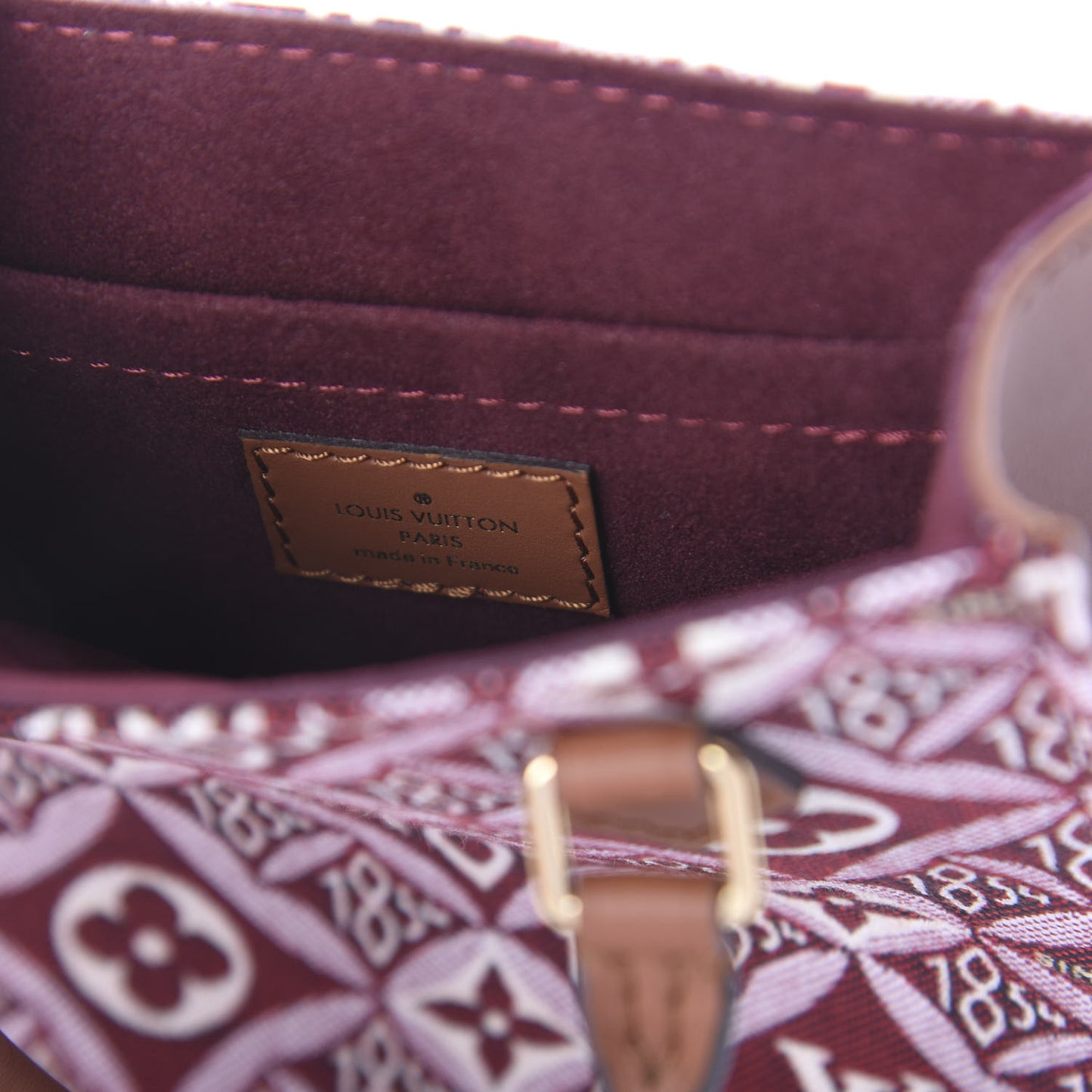 Jacquard Since 1854 Petit Sac Plat Bordeaux
