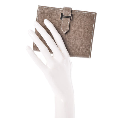 Hermes Epsom Bearn Compact Wallet Etoupe 2 of 9
