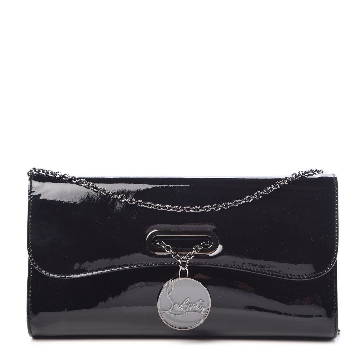 Patent Riviera Clutch Black