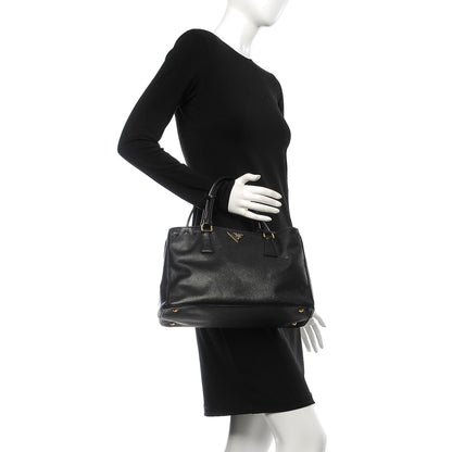 Prada Saffiano Lux Medium Tote Black 3 of 12