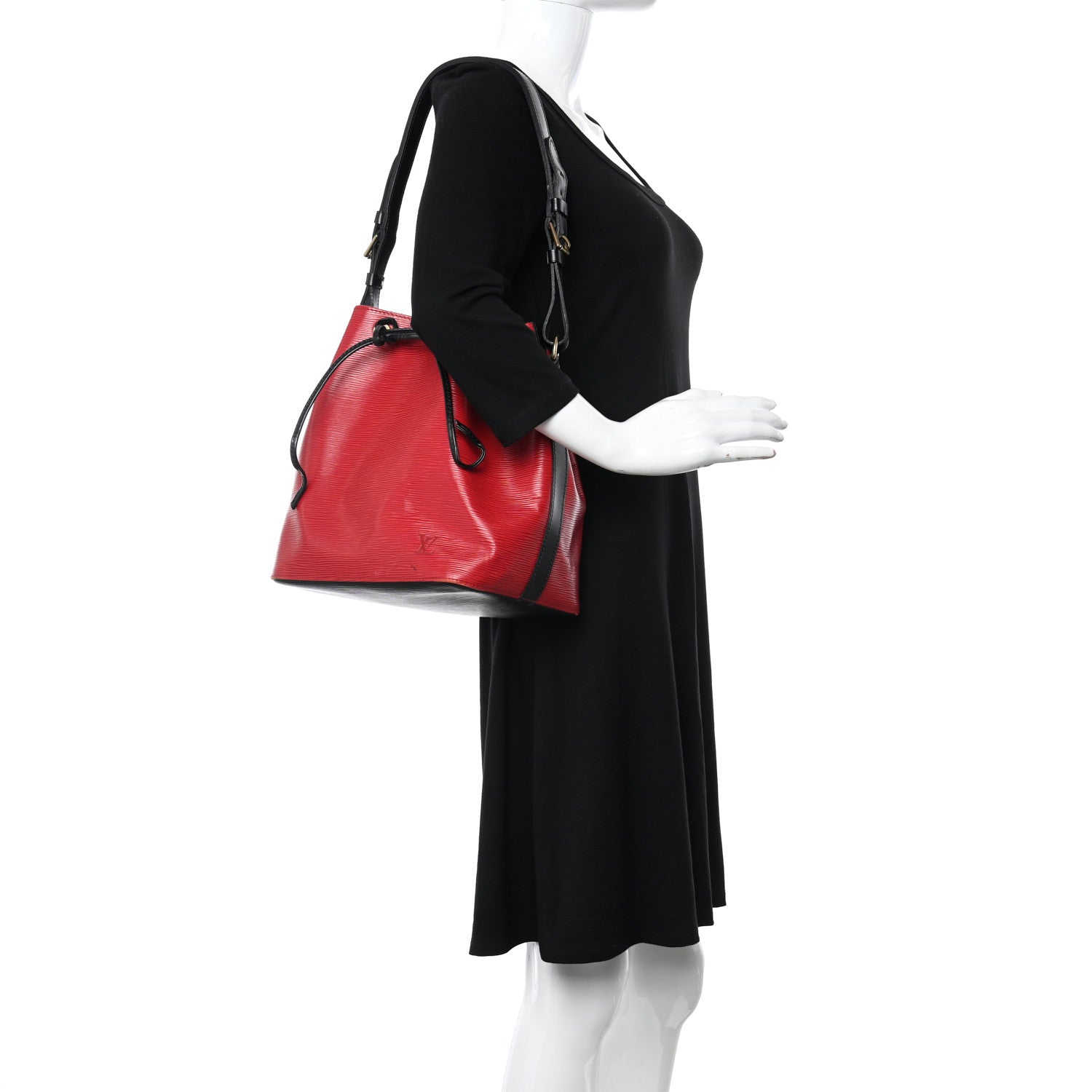 Louis Vuitton Epi Petit Noe Red Black 2 of 13