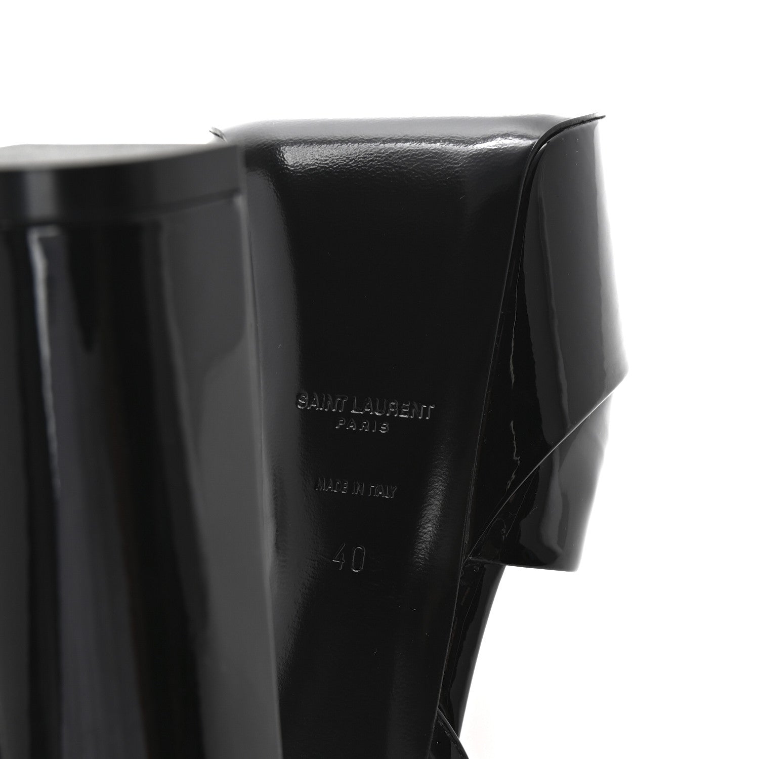 Saint Laurent Patent Jodie 95 Platform Sandals 40 Black 7 of 10