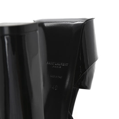 Saint Laurent Patent Jodie 95 Platform Sandals 40 Black 7 of 10