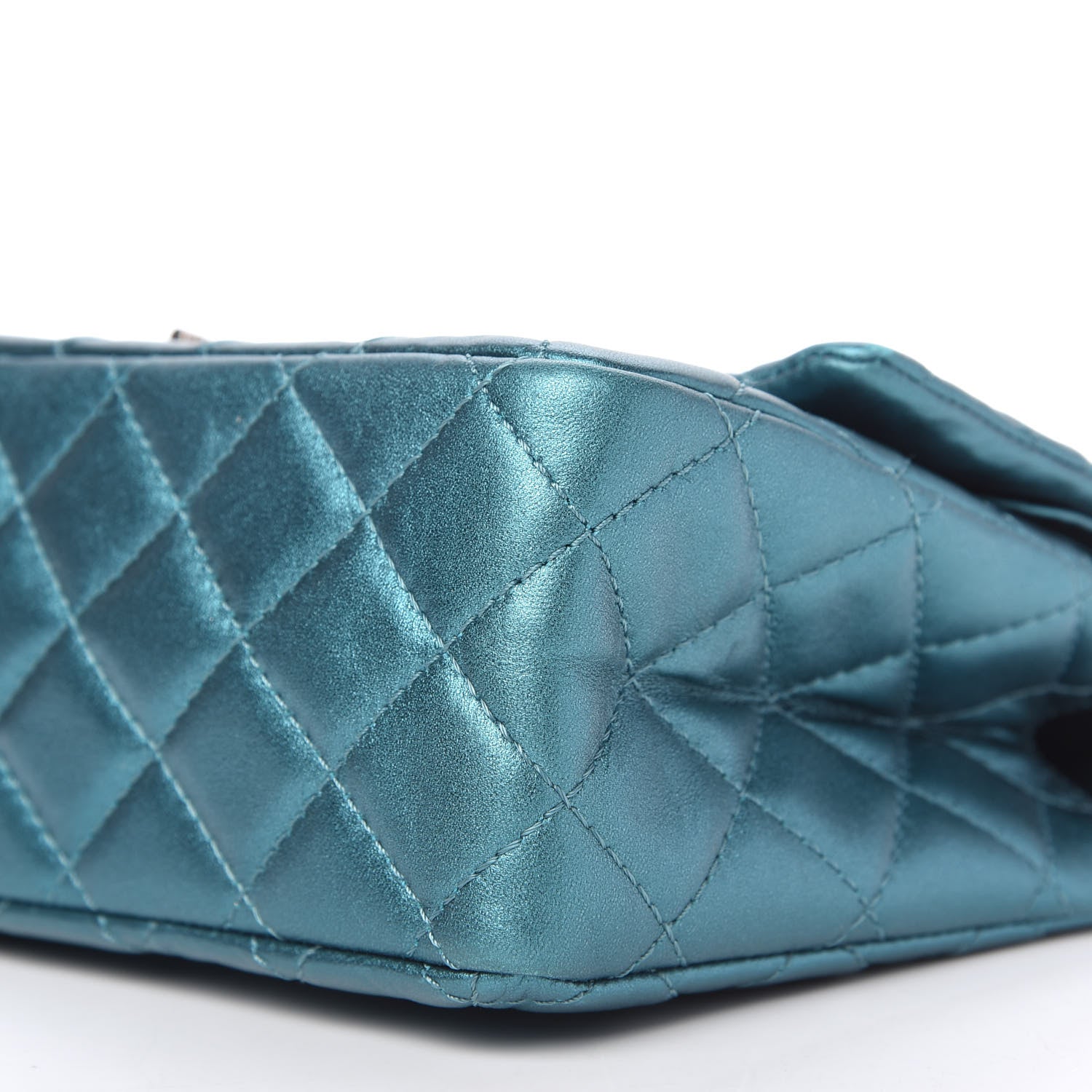 Chanel Metallic Calfskin Quilted 2.55 Reissue 226 Flap Turquoise 7 of 10