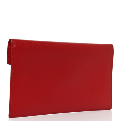Saint Laurent Grain De Poudre Uptown Pouch Red 3 of 7