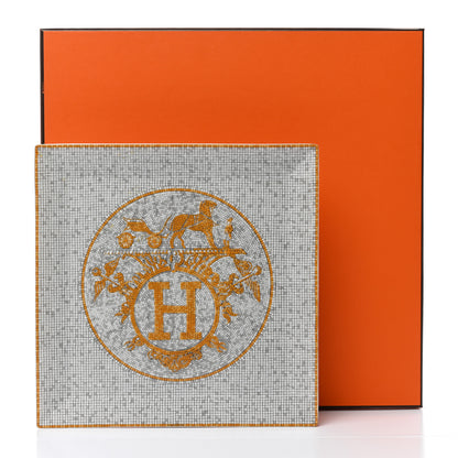 Hermes Porcelain Mosaique au 24 Square Plate 9.1" 7 of 7