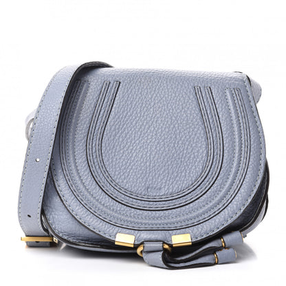 Chloe Calfskin Mini Marcie Round Crossbody Bag Washed Blue 1 of 11