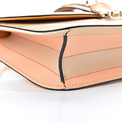 Valentino Garavani Vitello Native Couture 1975 Medium Glam Lock Rockstud Flap Mandarin Sorbet 8 of 9