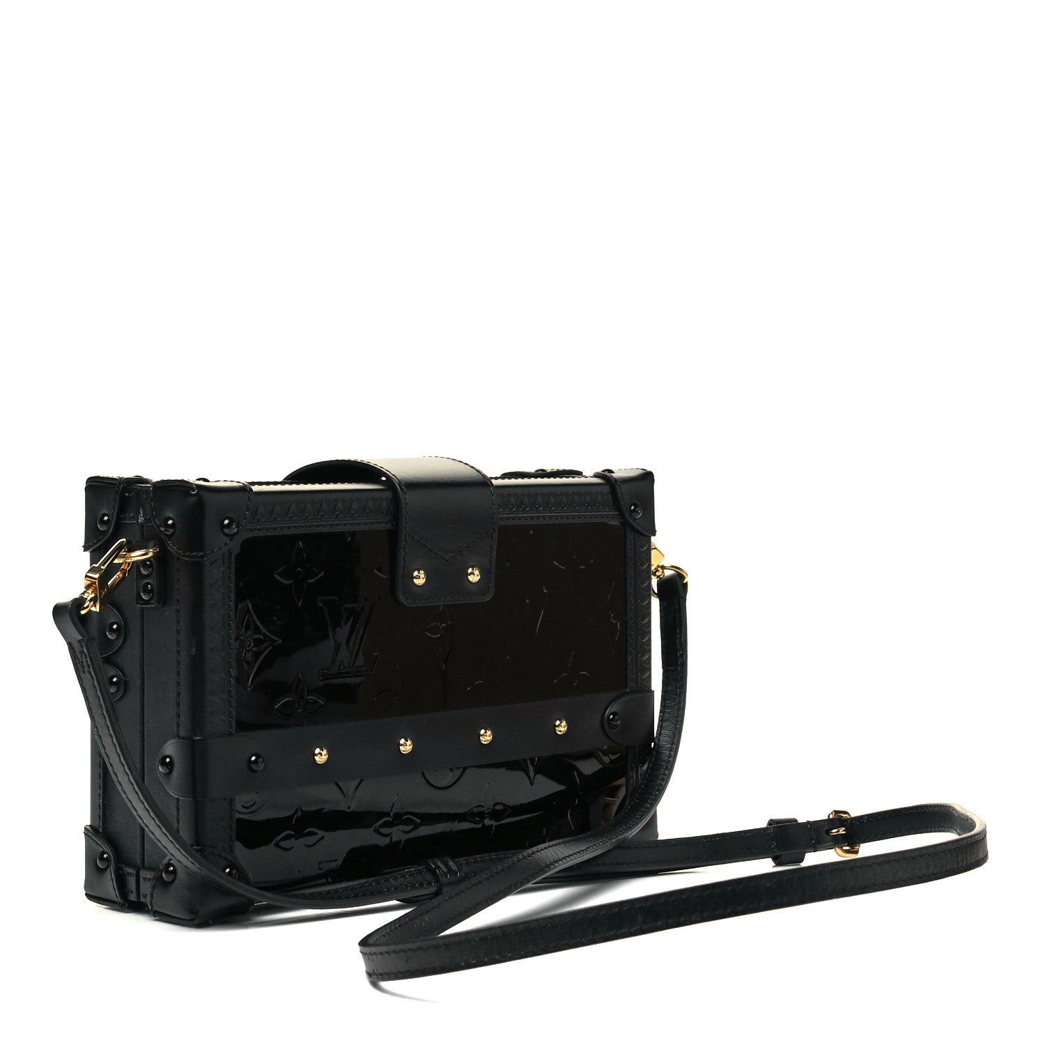 Louis Vuitton Vernis Petite Malle Black 3 of 8