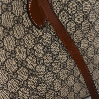 Gucci GG Supreme Monogram Linea A Foldover Tote Brown 13 of 13
