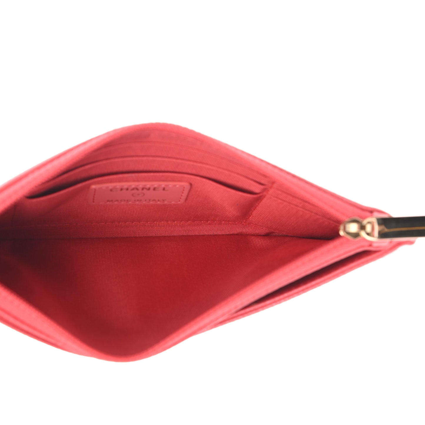 Caviar CC Classic Zip Pouch Coral