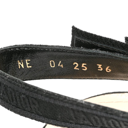 Christian Dior Mesh Plumetis Suede J'Adior Slingback 100mm Pumps 36 Black 9 of 10