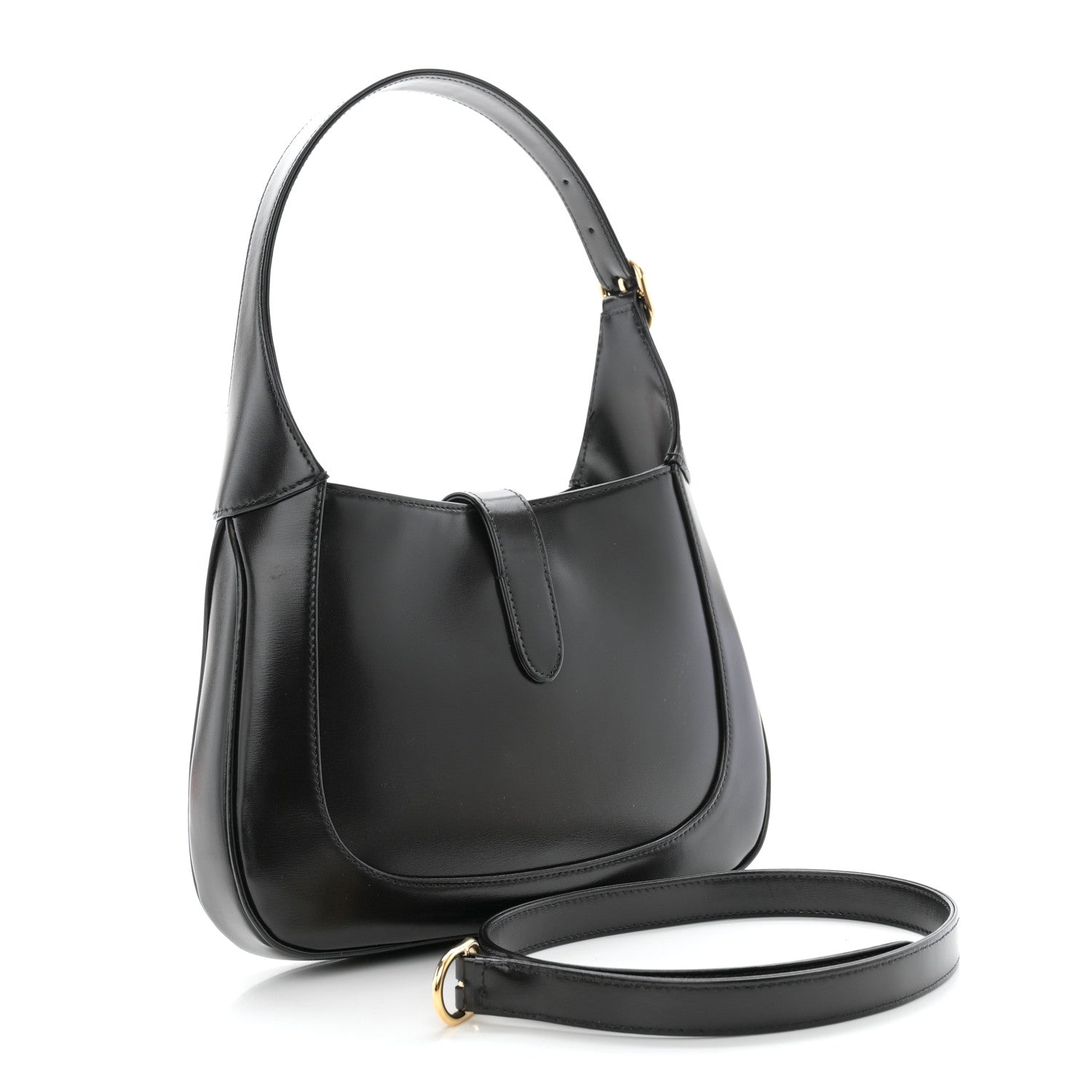 Gucci Boarded Dyana Lux Calfskin Small Jackie 1961 Hobo Black 3 of 9